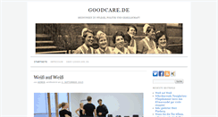 Desktop Screenshot of good-care.de